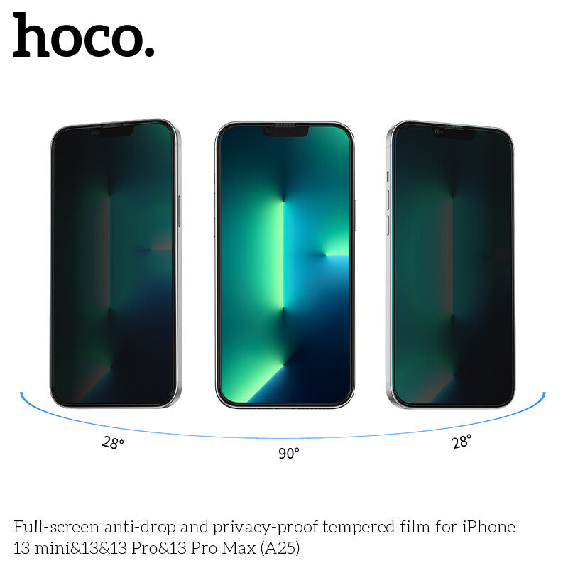 Protection d'Écran Anti Espion HOCO Verre Trempé (A25)