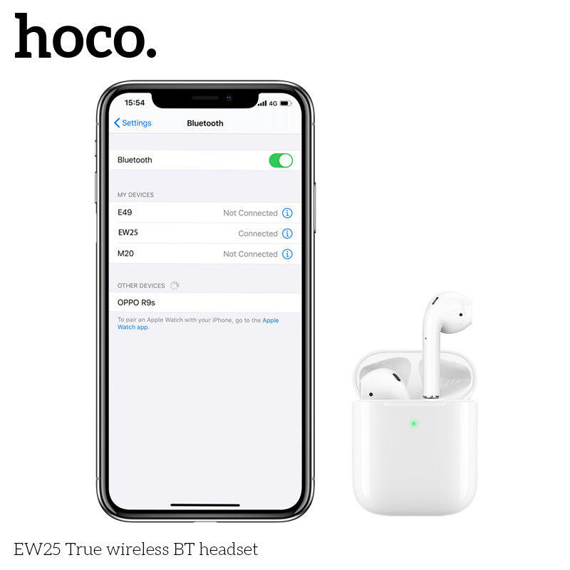 Airpods (2ᵉ génération) - Bluetooth - HOCO (EW 25)