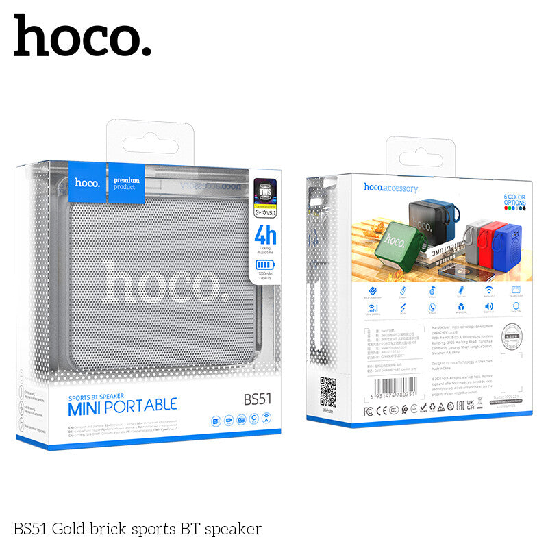 SPEAKER BLUETOOTH - GRIS (HOCO BS51)