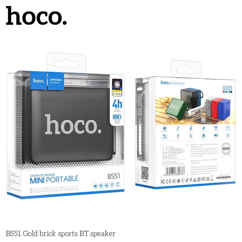 SPEAKER BLUETOOTH - NOIR (HOCO BS51)