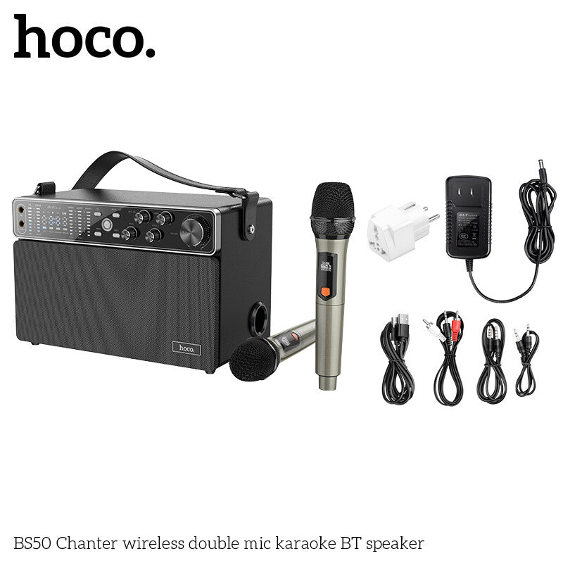 SPEAKER BLUETOOTH KARAOKE DOUBLE MICRO (HOCO BS50)