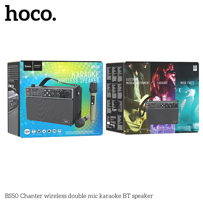 SPEAKER BLUETOOTH KARAOKE DOUBLE MICRO (HOCO BS50)
