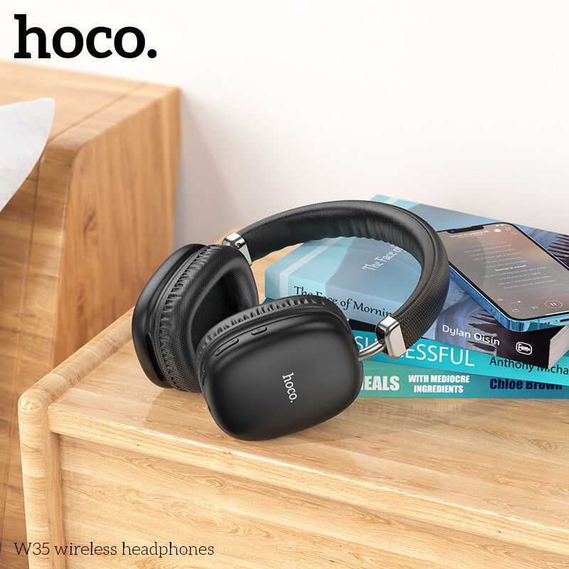 Casque Sans fil avec Microphone (HOCO W35) - NOIR