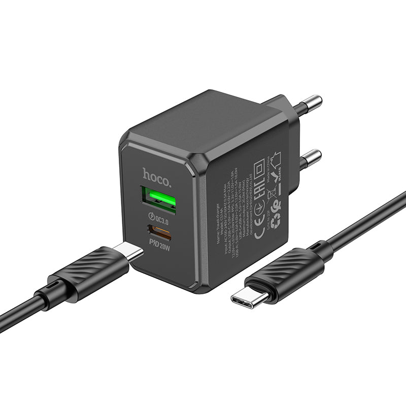 CHARGEUR HOCO CS14 PD20W+QC3.0 (Type-C to Type-C )