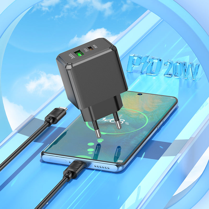 CHARGEUR HOCO CS14 PD20W+QC3.0 (Type-C to Type-C )