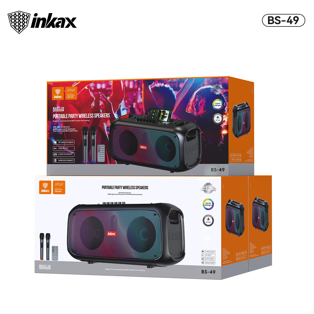 HAUT-PARLEURS SANS FIL PORTABLE INKAX BS-49 TWS
