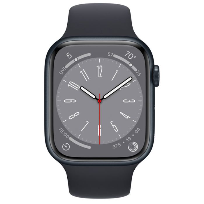 APPLE Watch Séries 8 GPS 45MM - Midnight Avec Bracelet Sport