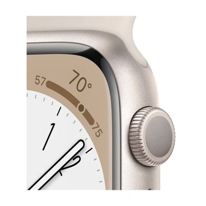 APPLE Watch Séries 8 GPS 41MM - Starlight Aluminium