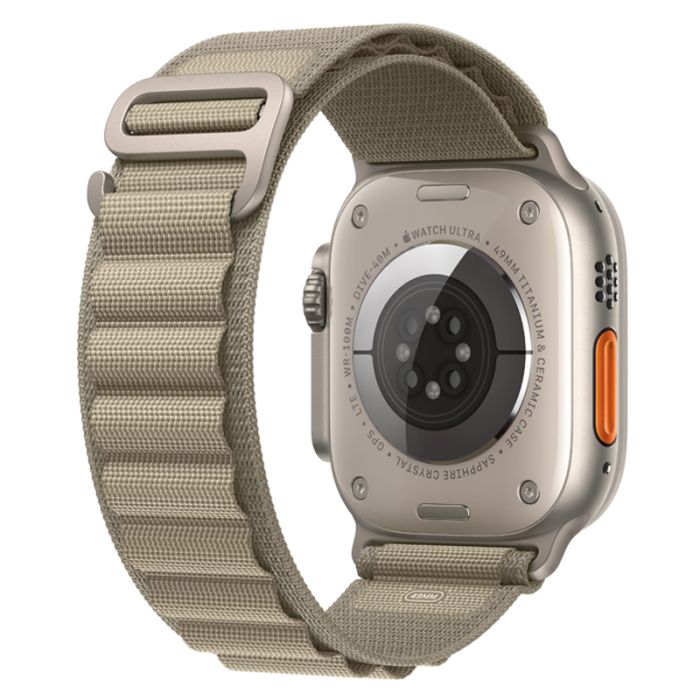 APPLE Watch Ultra 2 49mm - Boitier En Titane Et Bracelet Boucle Alpine Olive S