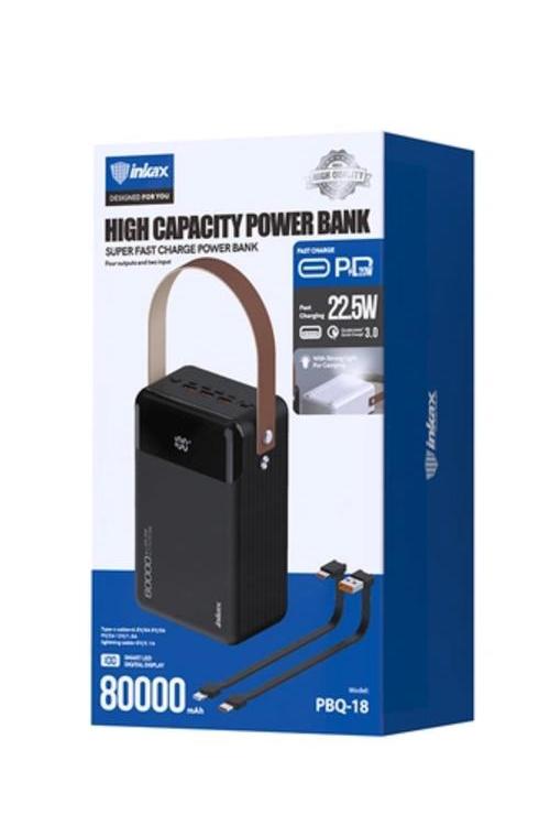 POWER BANK INKAX 80.000MAH -BATTERIE EXTERNE À CHARGE RAPIDE PD QC