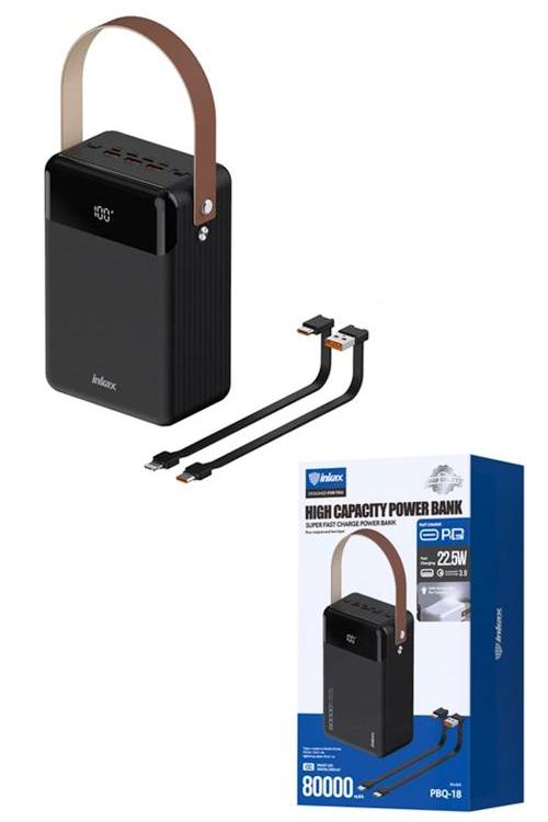 POWER BANK INKAX 80.000MAH -BATTERIE EXTERNE À CHARGE RAPIDE PD QC