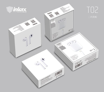 Airpods - (2ᵉ génération) - Bluetooth - INKAX (T02A)