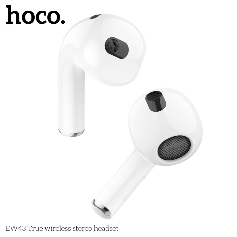 Airpods (3ᵉ génération) - Bluetooth - HOCO (EW 43) - Blanc