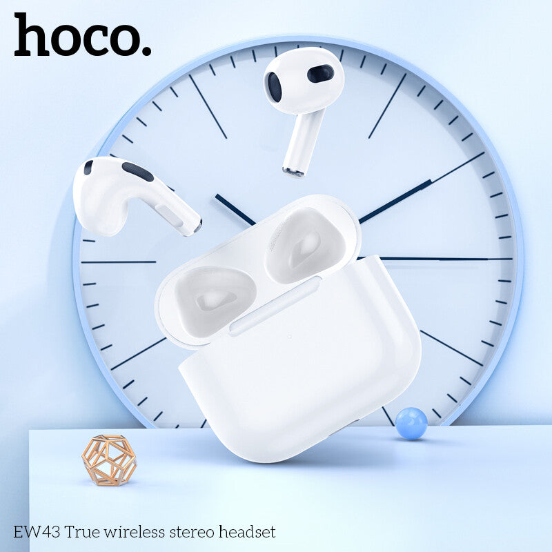 Airpods (3ᵉ génération) - Bluetooth - HOCO (EW 43) - Blanc