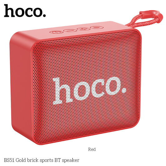 SPEAKER BLUETOOTH - ROUGE (HOCO BS51)