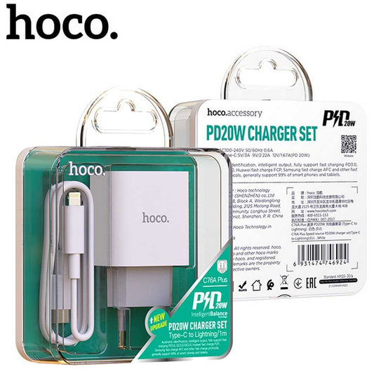 Chargeur Fast HOCO 20W - C76A