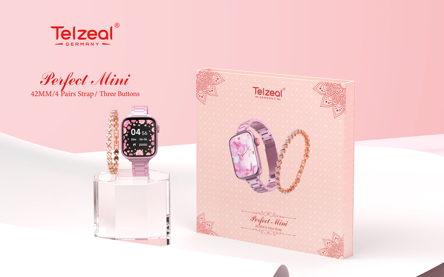 Smart Watch Telzeal Pefect Mini Ladies - Rose