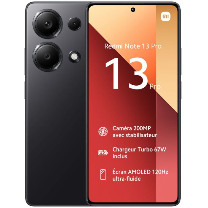 Smartphone XIAOMI Redmi Note 13 Pro - 12Go 512Go - Noir