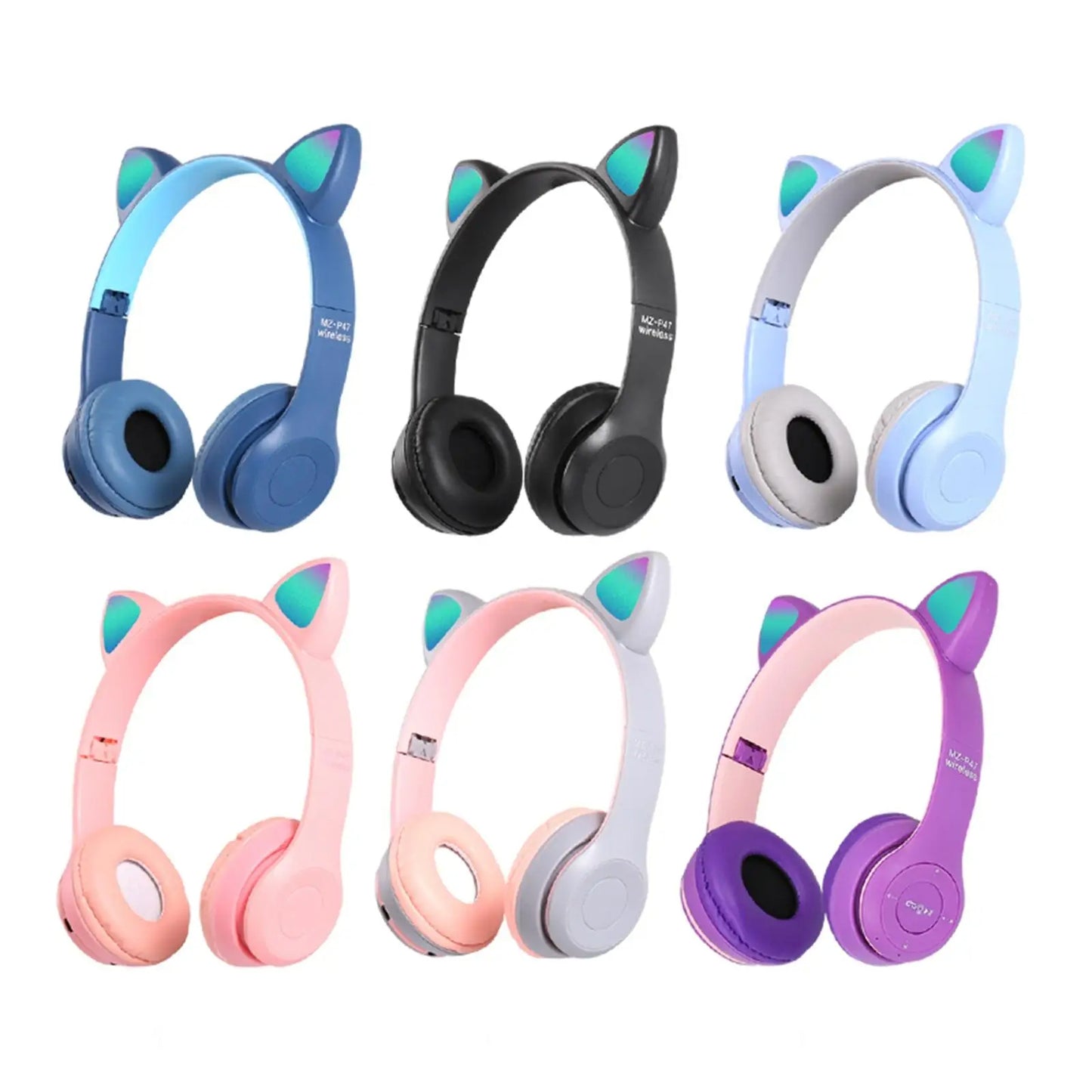 Casque Bluetooth Kids Cats Music (mzP47)