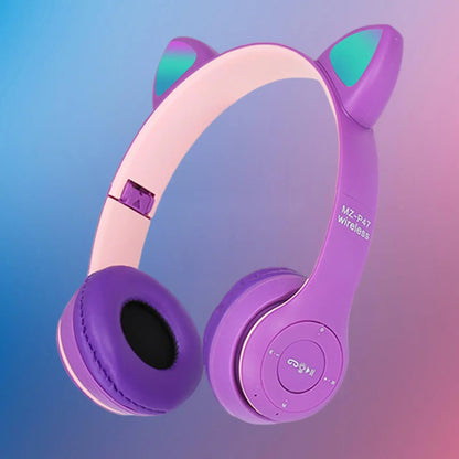 Casque Bluetooth Kids Cats Music (mzP47)